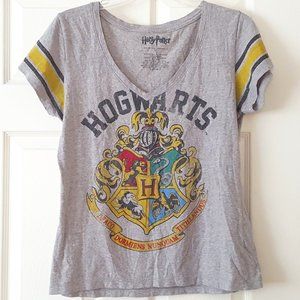 Harry Potter Hogwarts Short Sleeve V-Neck T-Shirt